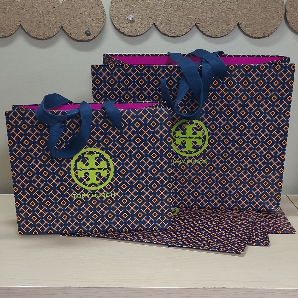Tory Burch Giftbags 12"L x 9"W (4 Available) Excellent Condition